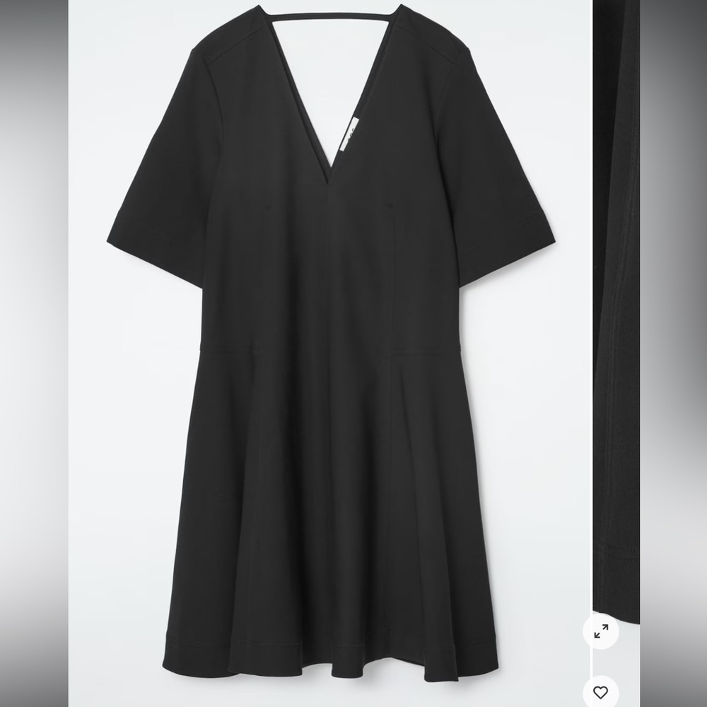 COS Voluminous V Neck Mini Dress